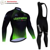 New Tour De Giro D'ITALIA Winter Warm Fleece Jersey Set Mountian Racing Cycling Jersey Mountian Cycling Jersey Mtb Ropa Ciclismo S