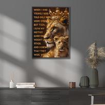Liūto Karūna Juoda Auksinė Tapyba Ant Drobės Romantiškas šeimos Miegamojo Sienos Meno Plakatas Namams 50X70cm black