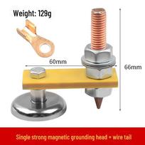Stiprus magnetinis suvirinimo įžeminimo įrankis lakštinio metalo remontui, formavimui ir geležinės vielos siurbimo suvirinimui. single end + tail line * 1