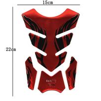 „Honda Yamaha SUZUKI Tankpad lipdukas Fishbone 3D Tank Pad lipdukai, alyvos dujų apsauginis dangtelis motociklui raudona