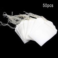 Tušti arbatos maišeliai String Heat Seal Filtravimo popierius Žolelių laisvas arbatos maišelis baltas 50 vnt / rinkinys 50 pcs balta