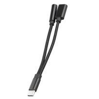 C tipo USB kabelis 3,5 mm garso lizdo adapterio telefono keitiklio skirstytuvo laidas