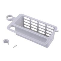 Virtuvės prisegamas maišytuvas lentynos kempinė skudurėlis plastikinis kanalizacijos lentyna kriauklė Pakabinama laikymo dėžutė pilka spalva