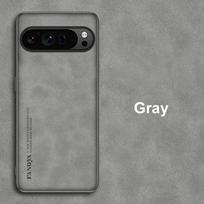 Prabangus PU odos telefono dėklas Google Pixel 9 Pro 9Pro, skirtas Google Pixel 9 Pro XL Pixel9 5G, silikoninė apsauga For Pixel 9 Pro XL ruda
