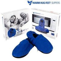 Šildomi šlepetės - Warm Hug Feet - Universalus dydis - Mėlynos - Patogios - Minkštos