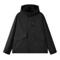 American Outdoor Hiking Suit Windproof Jacket Men's Sunscreen Jacket Spring and Autumn Thin Wide 4XL rožinė