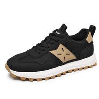 FashionNon-Slip Mens Running Shoes Breathable Summer Sport Tennis Shoes Casual Ultra Lightweight Sneakers Fashion Leisure Walk Trainers 39 juoda
