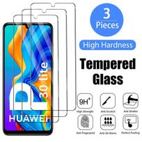 3 vnt. grūdinto stiklo Huawei P30 Lite P40 Lite P20 Pro P20 ekrano apsaugai Huawei Mate 20 Lite 30 Lite P Smart ZS 2019 Nova 10 gryna