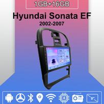 Android Carplay automobilio radijas, skirtas Hyundai Sonata EF 2002-2007 daugialypės terpės grotuvo galvos blokas stereo GPS navigacija BT WIFI 2+32GB 1+16GB blue