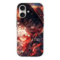 Coque Iphone 16 One piece Luffy énervé art manga anime juoda