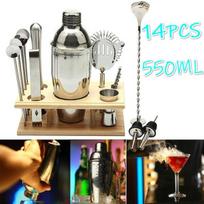 14 vnt / rinkinys vakarėlio baras profesionalus barmeno rinkinio maišytuvas 550 ml Boston purtyklės baro rinkinys Premium Barware Too 550 ml