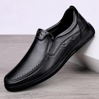 Fashion Men Casual Shoes Handmade genuine Leather Loafers Comfortable Mens Shoes lace up Quality cow Leather Flat Moccasins Men Sneakers 38 juoda