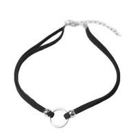 Mažas apskritimas Pakabukas Velvet Collar Choker Kaklo papuošalai Moteriški gotikiniai papuošalai auksinė