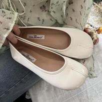 Fashion 2024Luxury Solid Leather Trotter Shoes Women Ninja Tabi Flats Low Heels Loafers Ladies Lolita Mary Janes Slip On Mocasines Mujer 5 balta