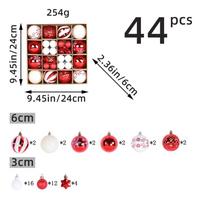 Vibrant Collection Of 44 Multisized Christmas Tree Ornaments For Xmas Party
