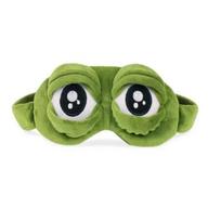 1pc Quirky Creative Eye Mask, Frog Sleeping Eye Mask, Big Eyes Decorations 1pc žalia