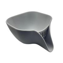 Food-grade Silicone Draining Basket Kitchen Draining Basket High Temperature Resistant and Easy To Clean Food Draining Basket tamsiai pilka spalva