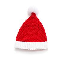 Christmas Knitted Hat Cute Pom Pom Adult Kids Soft Beanie Santa Hat New Year Party Kids Gift Navidad Hats Xmas Decoration 2024 red