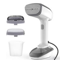 Powerful Handheld Fabric Steamer - 1800W with Fast Ceramic Heat-Up Plate, 2-In-1 Ironing & Wrinkle Remover,US Plug White CHINA