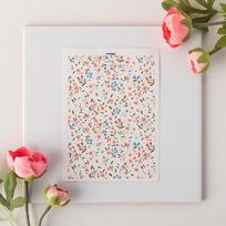Polymer Clay Flower Watercolor Transfer Paper Soft Pottery Water-soluble Stickers DIY Pendants Eearrings Jewelry Making Material gray