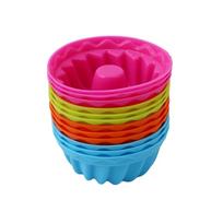 Cake Silicone Mold 9 Inch Gear Shape Mousse Cake Bakeware DIY Toast Bread Baking Tool Chocolate Mold Jelly Pudding Mold red