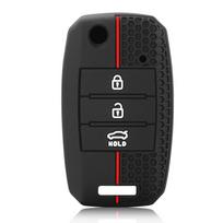 Silicone Car Flip Key Case Protective Cover Shell Holder for KIA Sid Rio Soul Sportage Ceed Sorento Cerato K2 K3 K4 K5 juoda