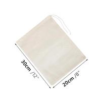 Daugkartinio naudojimo alaus gamybos sieteliai Nebalinti medvilniniai riešutų pieno maišeliai Sūrmaišis Sūrio Jogurto Alaus Namų Gamybos Filtravimo Tinklelis 1pc white
