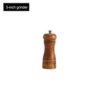 Manual Salt Pepper Grinder Oak Wood Pepper Mill Spice Salt Grinder Mill Tools brown
