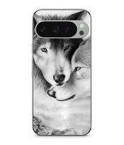 Case - MANIACASE - Google Pixel 9 Pro - Soft - Black - Wolf and she-wolf pattern juoda