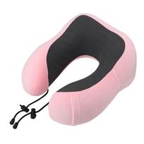 Soft Travel Pillow Memory Foam Neck Cushion U Shaped Neck Cervical Airplane Pillow Travel Healthcare pink gray