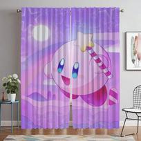Elegant Room Curtains 2 Pieces Kirbys Blackout Curtains for Camera Living Room Curtain Partition Shades Halloween Decoration W60xH90cmx2pcs-CL