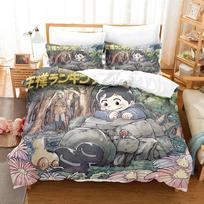 New 3D Printing Anime Ranking of kings Bedding Set Double Twin King Duvet Cover Comforter Pillowcase Boys Girls Adults Bedroom 70x133cm 2pcs beige