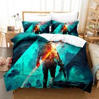 3D Printed Battlefield 2042 Bedding Set Pillowcase Duvet Cover Double Twin Full Queen King Adult Kids Bedclothes Quilt Cover 70x133cm 2pcs blue