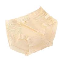 Underwear for Women Antibacterial Mid To High Waisted Panties Comfortable Breathable Briefs Sexy Lace High-end Underpant XL juoda