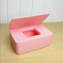 Wet Wipes Dispenser Holder Case with Lid Black Dustproof Tissue Storage Box for Home Office Store Heavy Enough & Stable beige