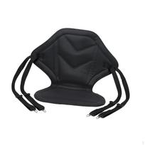Kayak Seat Fishing Rowboat Drifting Kayaking Comfortable Back Support Adjustable Belts Non Slip black