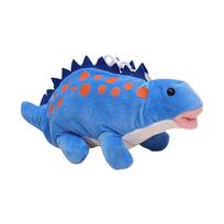 Pliušinis dinozauro pieštukų krepšys, raštinės reikmenų krepšys, 3D gyvūno pieštukinė, didelės talpos pieštukų dėklas, makiažo krepšys, mokyklinės prekės blue