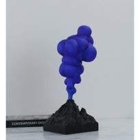 Modern Simple Resin Cartoon Volcano Ornaments Blue Paint Wine Cabinet TV Cabinet Living Room Study Soft Decorations gray