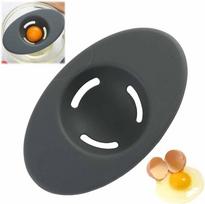 Silicone Egg Separators, Food-Silicone Egg White Separator, 3-Slit Egg White Separator From Yolk For Baking, Must-Have Egg Separator Tool One Size black