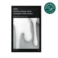 Aviv Gum Crack Sheet Mask Collagen Milk Sticker 1 sheet black