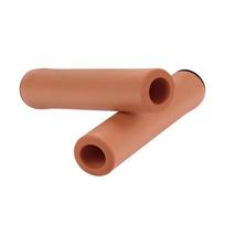 Silicone Grips for Bikes New Silicone Material for Mountain BikesNon-Slip Foam Shock Absorbing Bike Grips,Brown 1 pair brown