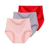 3 vnt. moteriškos kelnaitės didelio dydžio apatinis trikotažas medvilninės kelnaitės apatiniai drabužiai aukštu liemeniu kelnaitės apatiniai XL 2XL 3XL 4XL 5XL 6XL 5XL pilka