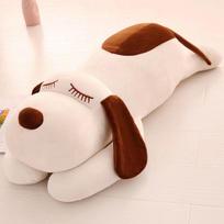 Lying Down Dog Plush Toy Large Dog Rag Doll Big Doll Girl Doll Bed Sleeping Throw Pillow Super Soft balta