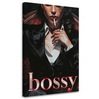 Canvas print, Female boss 40x60 juoda
