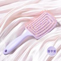 Hairbrush Air Cushion Comb Fluffy Anti-Hair Loss Massage Hair Brush for All Hair Types for Long Thick Thin Curly Natural Hair rožinė