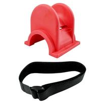 U-Shaped Fishing Pole Rack Portable Fishing Feeder Pod Stand TPE Fishing Baits Keeper for Kayak Fishing Boats raudona
