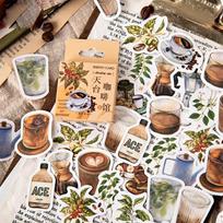 46 vnt. Dekoratyviniai lipdukai Scrapbooking Etiketės Dienoraščio Kanceliarinės prekės Albumų lipdukai