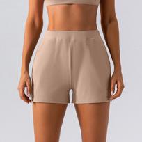 Compression-fit Yoga Shorts S beige