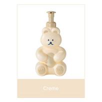 Korean Cute Cartoon Bear Foaming Hand Sanitizer Travel Bottle 250ml beige