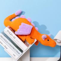 60cm Cartoon Hot Flying Dragon Plush Toy with Wings Blue Orange Long Dragon Plush Toy Pillow Gift for Boy and Girl Bedroom Decor 60cm